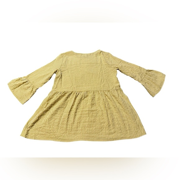 Lumiere Women’s Yellow Gingham Blouse Size Large - Picture 3 of 6